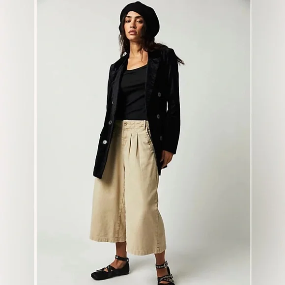 Free People Hard Rain Gaucho Pants✨ - Picture 1 of 6